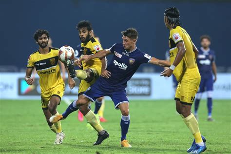 hyderabad fc vs chennaiyin fc standings